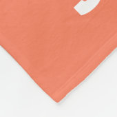 かわいいティール(緑がかった色)ベビーアニマルパステルパターン フリースブランケット (角)