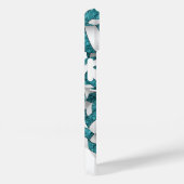 かわいいティール(緑がかった色)ホワイトチームはバレーボールをパターン(の模様が)ある彩る Case-Mate iPhoneケース (裏面 / 右)