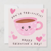 かわいいティー・リフィック教室の写真バレンタインデー シーズンカード (正面)