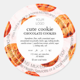 かわいいテキサス州コテージローフードラベル ラウンドシール