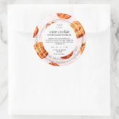 かわいいテキサス州コテージローフードラベル ラウンドシール (バッグ)