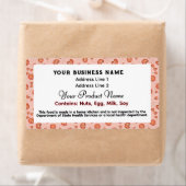 かわいいテキサス州コテージ食品法はクッキーをラベル付けする ラベル (インサイチュ)