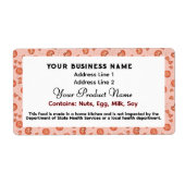 かわいいテキサス州コテージ食品法はクッキーをラベル付けする ラベル (正面)