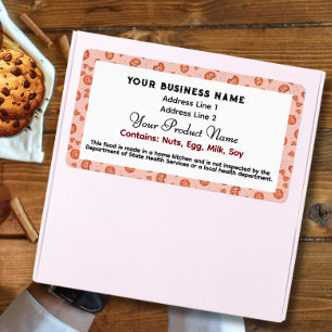 かわいいテキサス州コテージ食品法はクッキーをラベル付けする ラベル