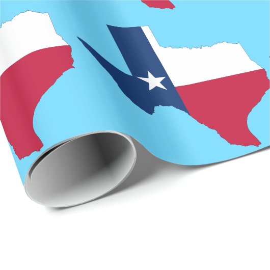 かわいいテキサス州州赤白青 ラッピングペーパー (ロールコーナー)