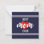 かわいいテキストベストマムエバーウィズハート ノートカード (正面)