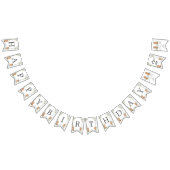 かわいいテディがクマ茶パーティー2nd誕生日2階建て バンティングフラッグ (全)