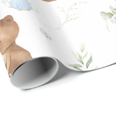 かわいいテディが紅茶パーティー茶を2誕生日 ラッピングペーパー (ロールコーナー)