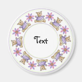 かわいいテディデザイン縁ど マグネット