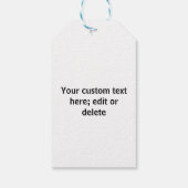 かわいいテディバレンタインデーのギフトラベル ギフトタグ (裏面)