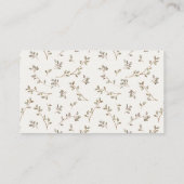 かわいいテディフローラカートおむつラッフルベビーシャワー エンクロージャーカード (裏面)