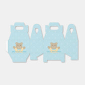 かわいいテディベアかわいい赤ちゃんエレガントシャワー フェイバーボックス (折り畳みなし)
