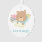 かわいいテディベアがキッズ·ルーム·デコ読ールに愛される オーナメント (正面)