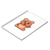 かわいいテディベアが手を振っている ノートブック (左側)