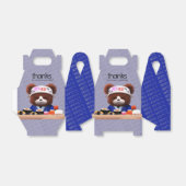 かわいいテディベアすしシェフ誕生日 フェイバーボックス (折り畳みなし)