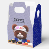 かわいいテディベアすしシェフ誕生日 フェイバーボックス (オープン)