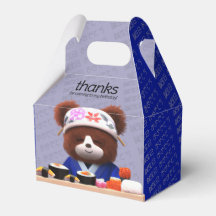 かわいいテディベアすしシェフ誕生日