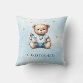 かわいいテディベアとベビーボトル クッション (裏面)