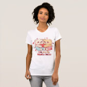 かわいいテディベアのイラスト – 「あなたは私の」 Tシャツ (正面フル)