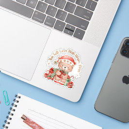 かわいいテディベアのクリスマスステッカー シール