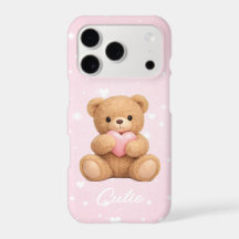 かわいいテディベアのスマホケース