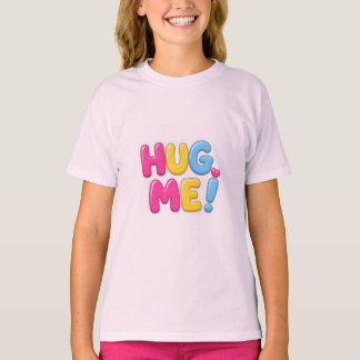 かわいいテディベアのハグミーTシャツ(男女兼用) Tシャツ