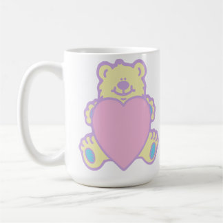 かわいいテディベアのハート コーヒーマグカップ