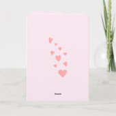 かわいいテディベアのバレンタイン シーズンカード (裏面)