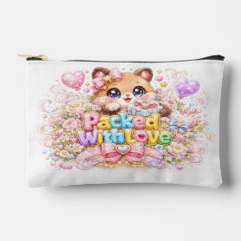 かわいいテディベアのパステルピンズ Packed With Love アクセサリーポーチ