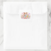かわいいテディベアのパステルピンズ Packed With Love スクエアシール (バッグ)