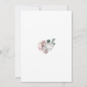 かわいいテディベアのベビーシャワー招待状 招待状 (裏面)