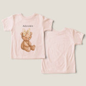 かわいいテディベアのボウ (デザイン正面&裏面)