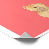 かわいいテディベアのポスター ポスター (角)