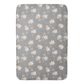 かわいいテディベアのミイラとスカル バスマット (正面縦)