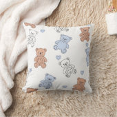 かわいいテディベアの保育園 クッション (ブランケット)