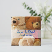 かわいいテディベアの友人の発表 セーブザデート (スタンド正面)