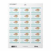 かわいいテディベアの子供のブックラベル ラベル (フルシート)