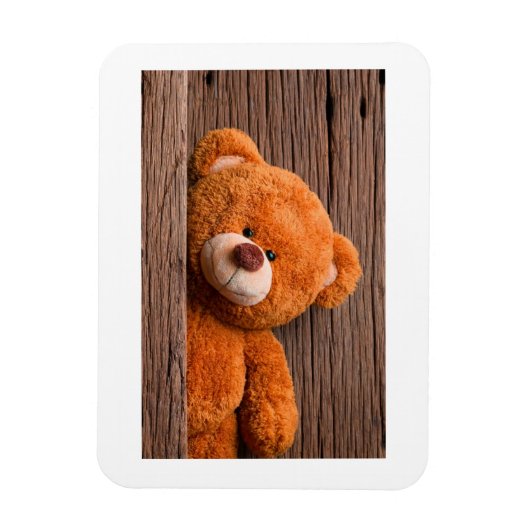 かわいいテディベアの子供の誕生日Save The Date マグネット (縦)