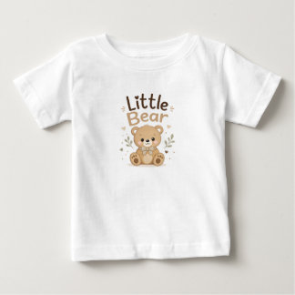 かわいいテディベアの新生児ギフトセット ベビーTシャツ