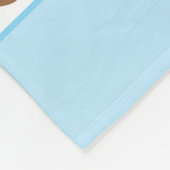 かわいいテディベアの柄パーソナライズされたの男の子 フリースブランケット (角)