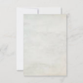 かわいいテディベアの水の色ベビーシャワー サンキューカード (裏面)