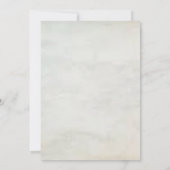 かわいいテディベアの水の色ベビーシャワー 招待状 (裏面)