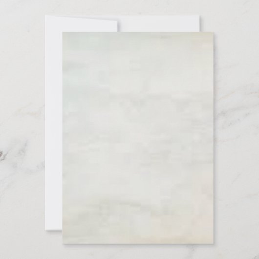 かわいいテディベアの水の色ベビーシャワー 招待状 (裏面)