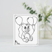 かわいいテディベアの着色 (スタンド正面)