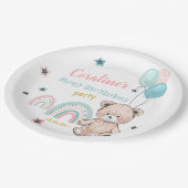 かわいいテディベアの第1期紙プレート ペーパープレート (アングル)