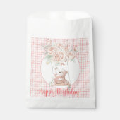 かわいいテディベアの誕生日 フェイバーバッグ (正面)