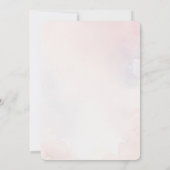 かわいいテディベアの1歳誕生日 招待状 (裏面)