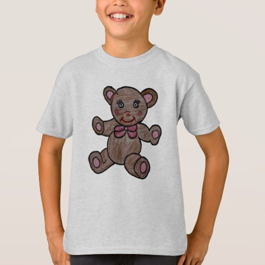 かわいいテディベアのTシャツ Tシャツ (正面)