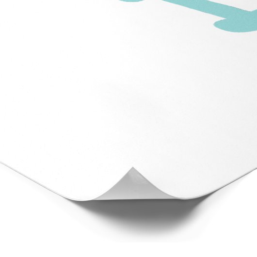 かわいいテディベアは大好き読子供へ ポスター (角)