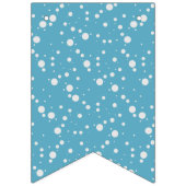 かわいいテディベアウェルカム男の赤ちゃんブルー金ゴールドシャワー バンティングフラッグ (第1の旗)